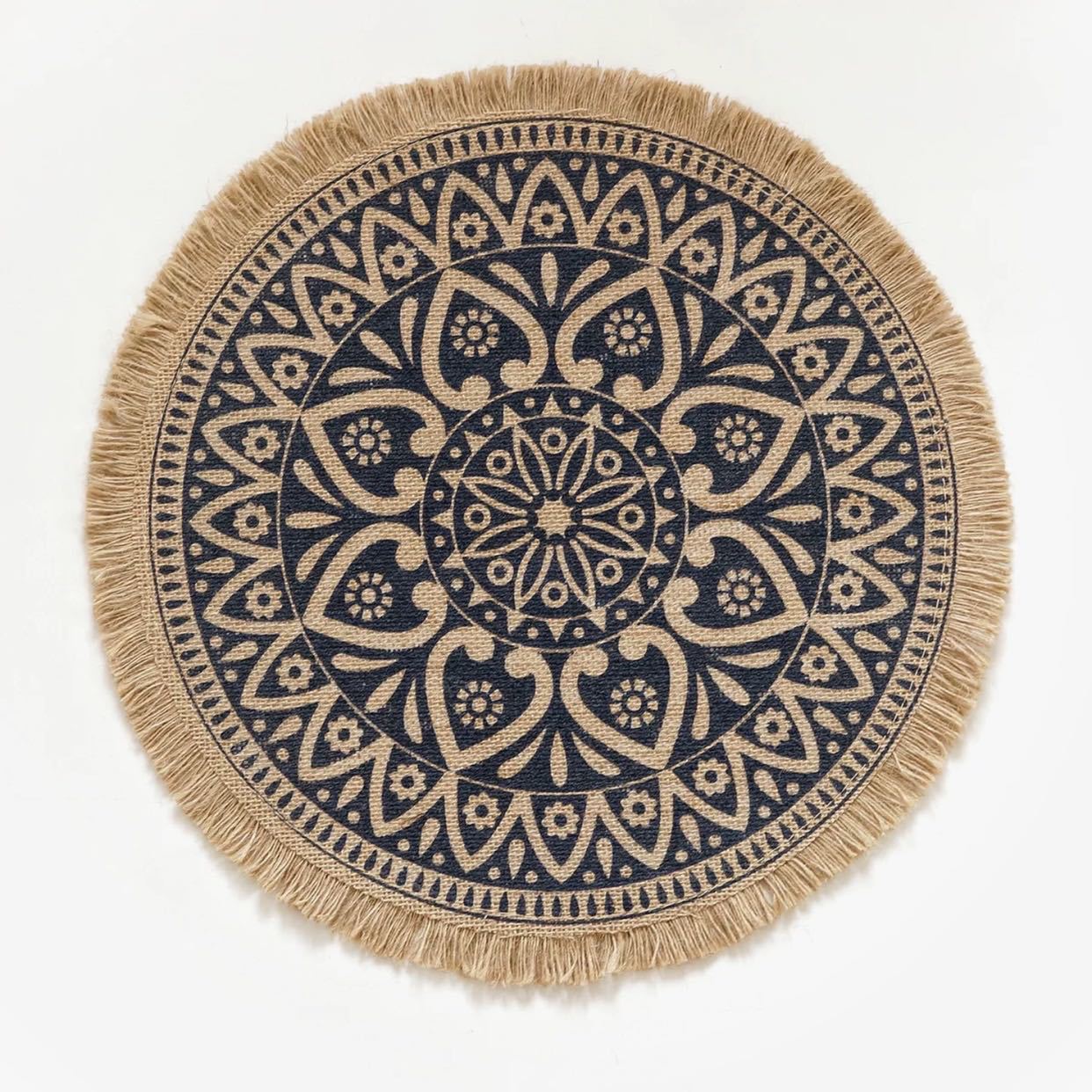 Wholesale Cotton Linen Woven Coaster Placemat